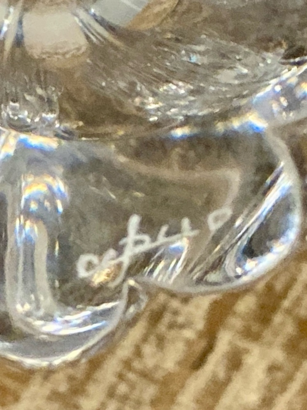 Orrefors Crystal Eight Point Tulip Flower Vase 6 5/8” Tall Sweden - Picture 8 of 15